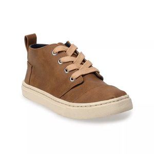 EUC TOMS Botas Boys' Sneakers Toffee Sz 4.5 Youth